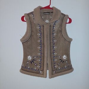 Brown Jonathan furry vest